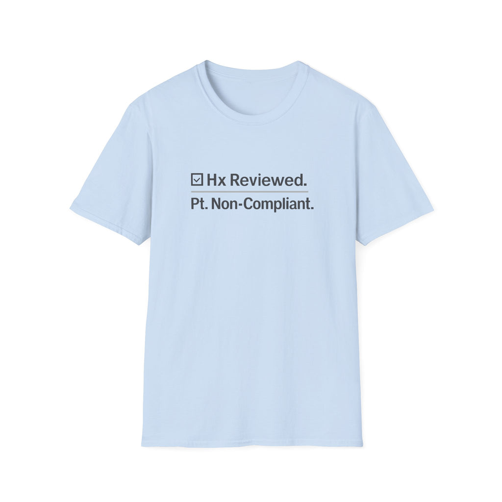 Hx reviewed. Pt. non-compliant.