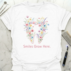 Wildflowers Smiles Grow Here T-Shirt