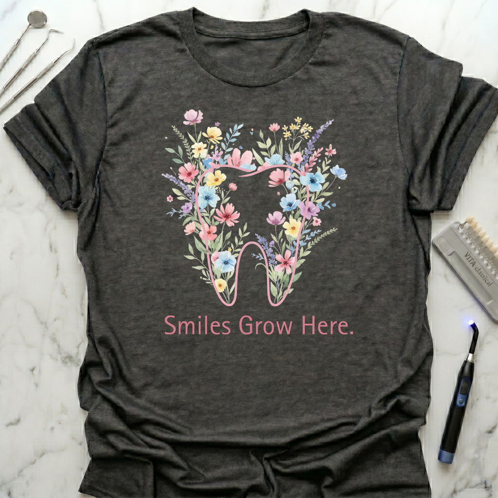 Wildflowers Smiles Grow Here T-Shirt