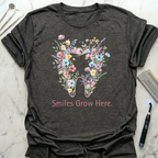 Wildflowers Smiles Grow Here T-Shirt